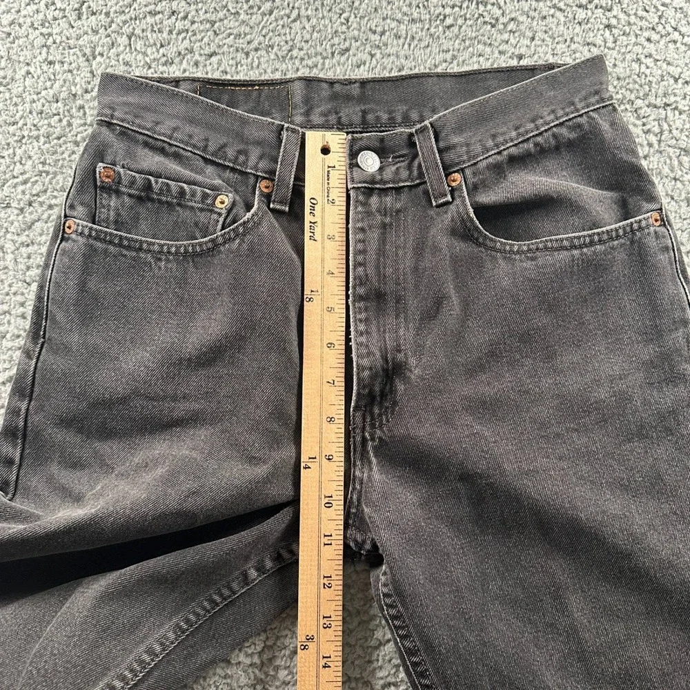 Vtg‎ Levis 505 Jeans Mens 31x30(29x29 Fits)Straight Leg Reg Fit Black Faded 90's